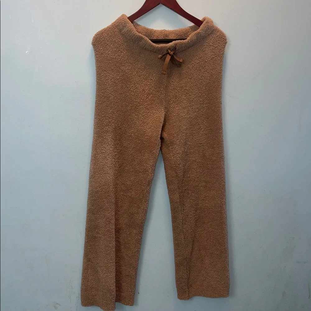 Softies top and bottom- V-Neck Women's cozy lounge set in camel color-never worn - Picture 3 of 6